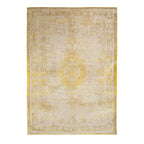Vintage floor rug - Fading World Medallion Yellow 9062