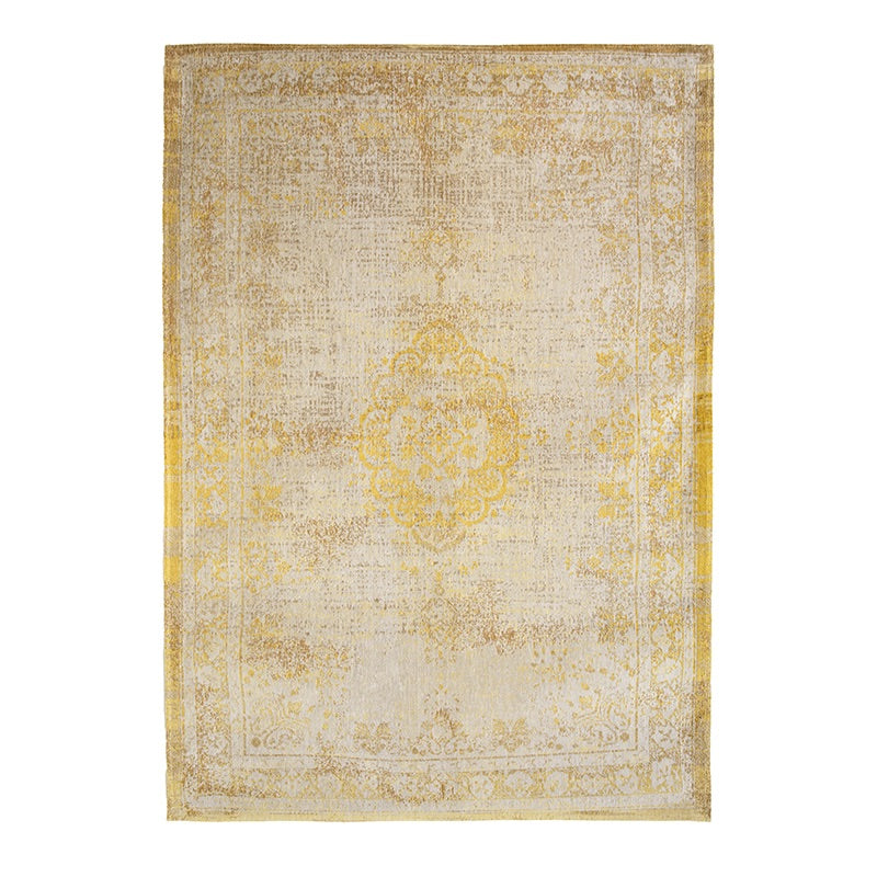 Vintage floor rug - Fading World Medallion Yellow 9062