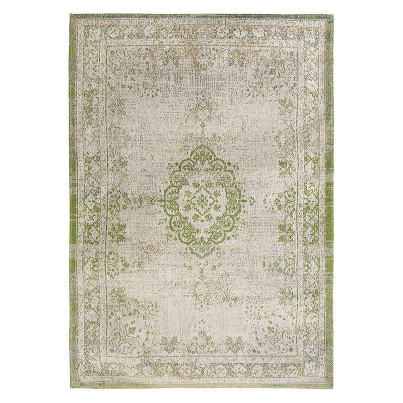 Vintage floor rug - Fading World Medallion Green 9066