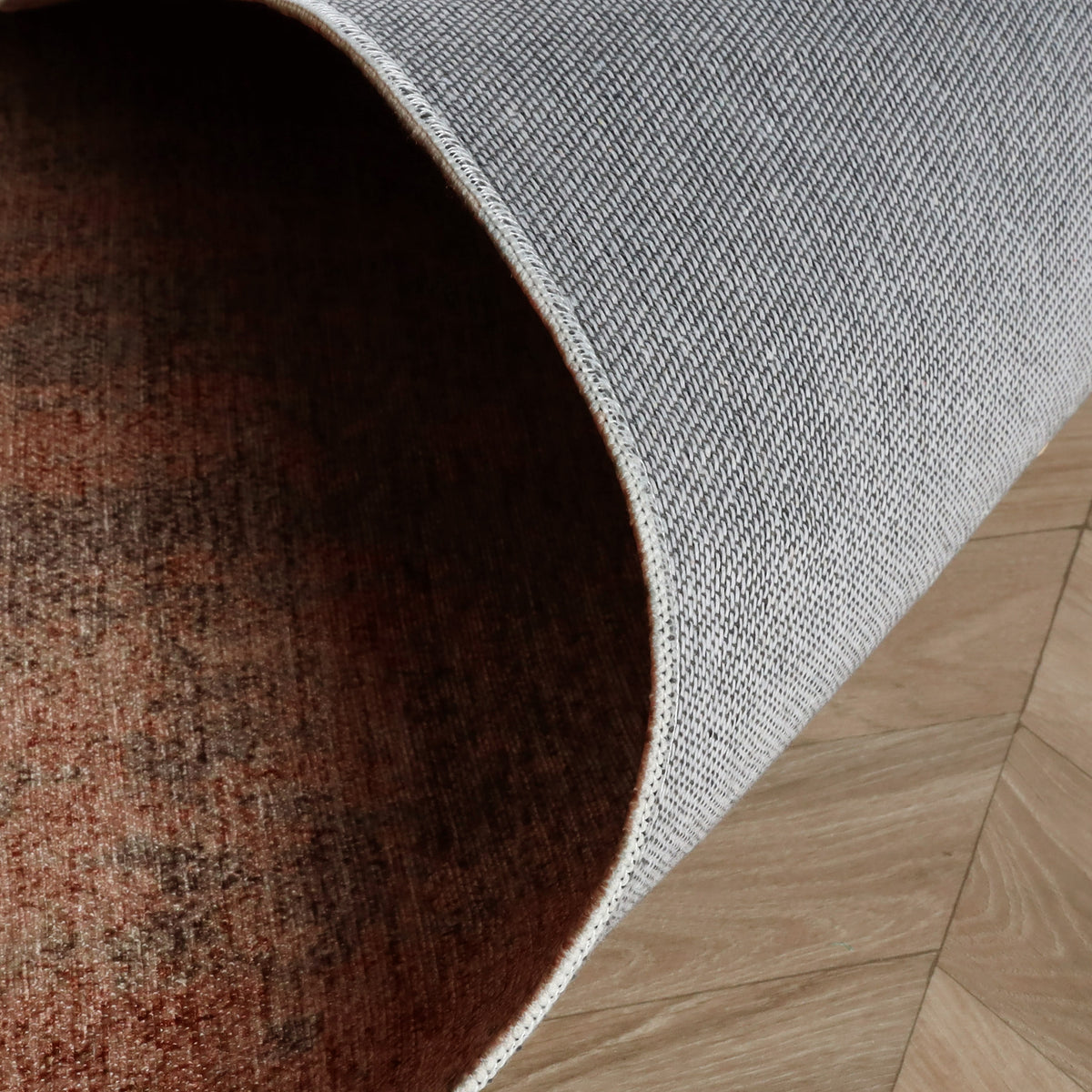 Abstract rug - Rusty Brown