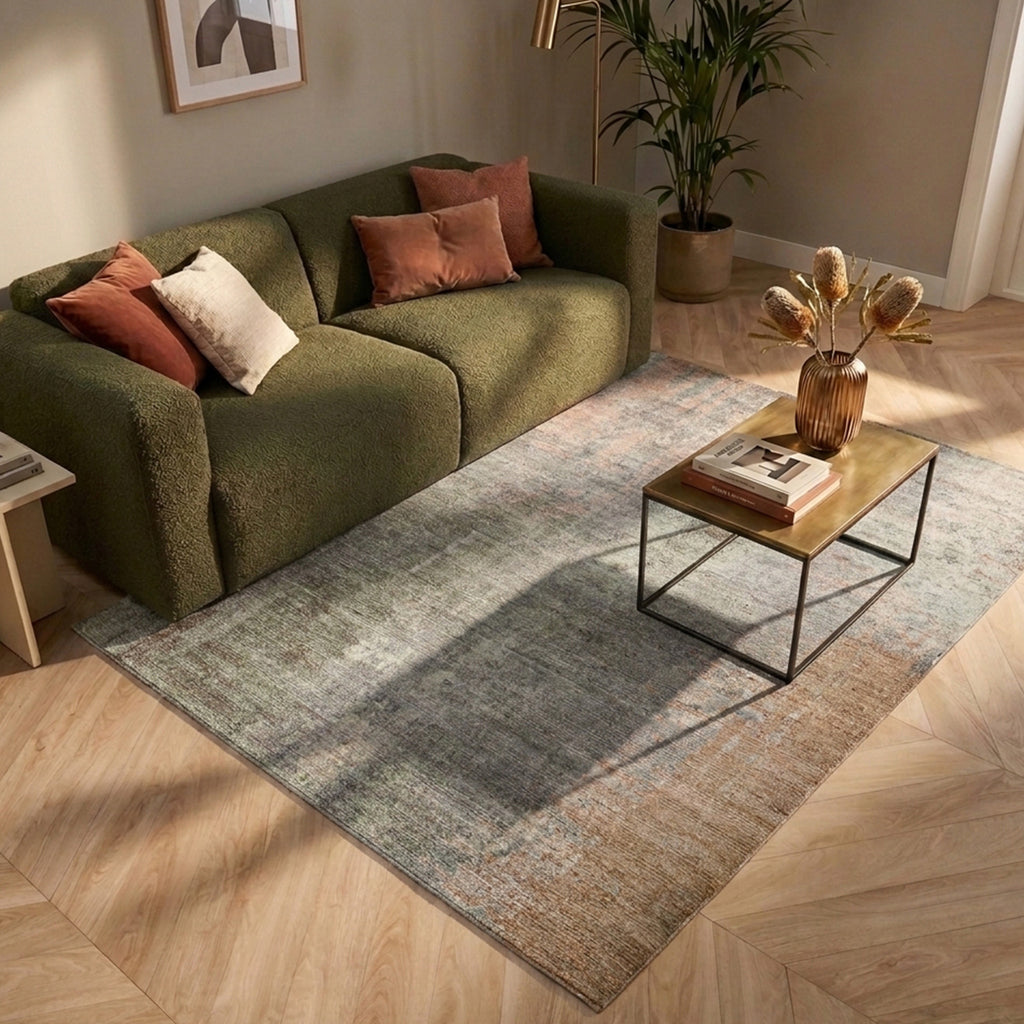 Tapis abstrait - Rusty Pastel