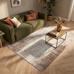 Tapis abstrait - Rusty Taupe