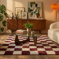 Checkerboard rug - Blox Red