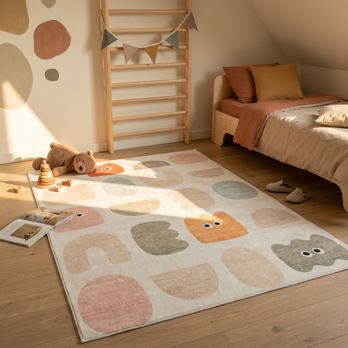 Tapis pour chambre d'enfant - Pip Shapes Multicolore