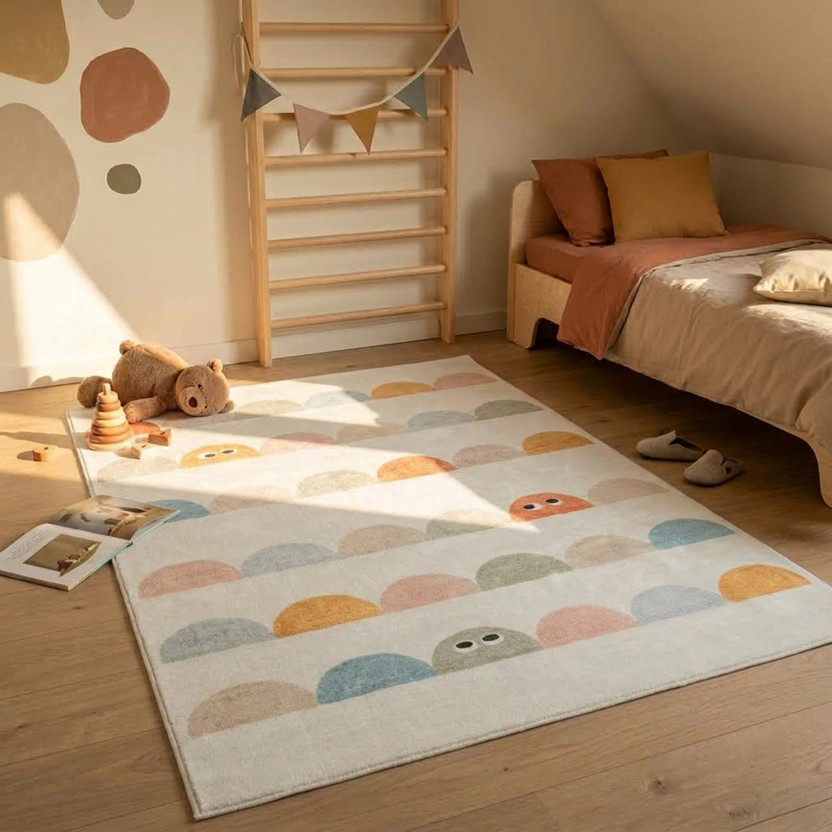 Tapis pour chambre d'enfant - Pip Stripes Multicolore