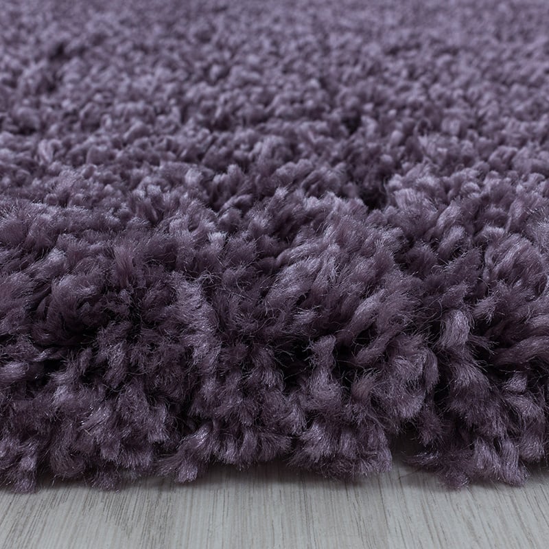 High-pile floor rug - Softy Purple