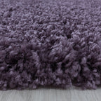 High-pile floor rug - Softy Purple