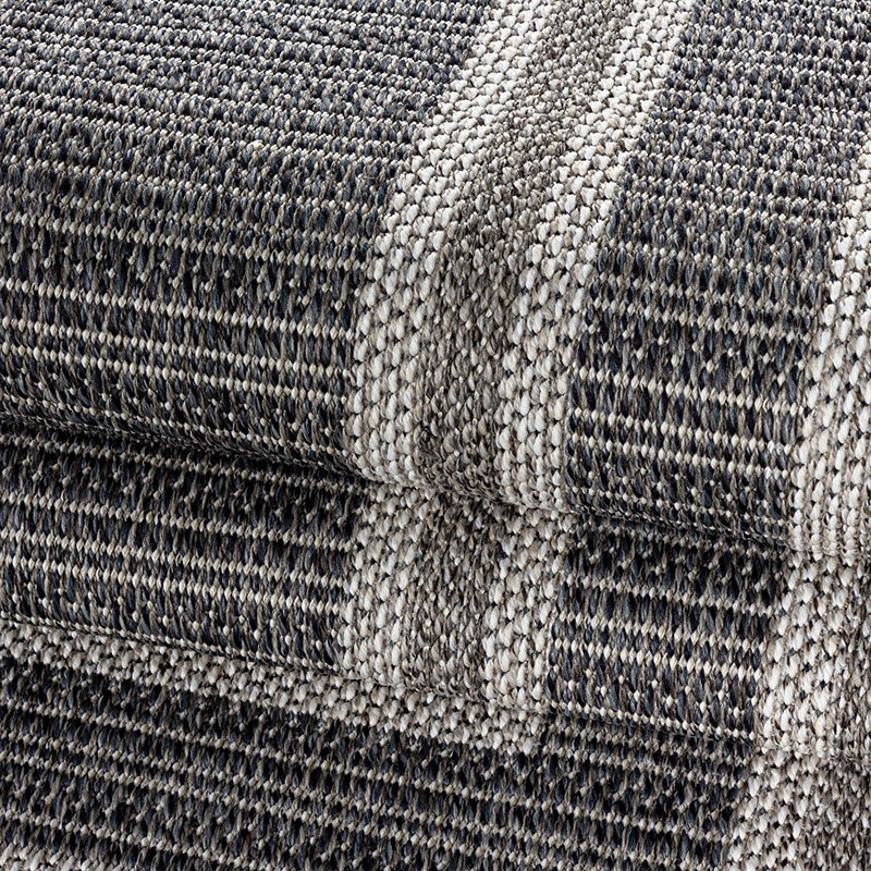 Jute Balcony Rug - Aruba Double-Edge Grey