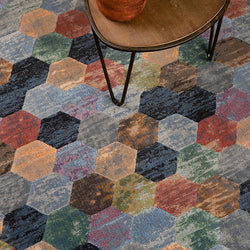 Oval Modern Floor Rug - Amado Multicolor 2626