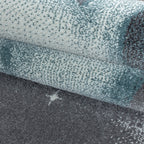 Round Children's Floor Rug - Bambi Bear Blue