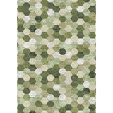 Modern Floor Rug - Amado Green 6444