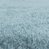 Round high-pile floor rug - Fuzzy Light Blue