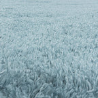 Round high-pile floor rug - Fuzzy Light Blue