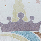 Children's floor rug Unicorn - Lucy White