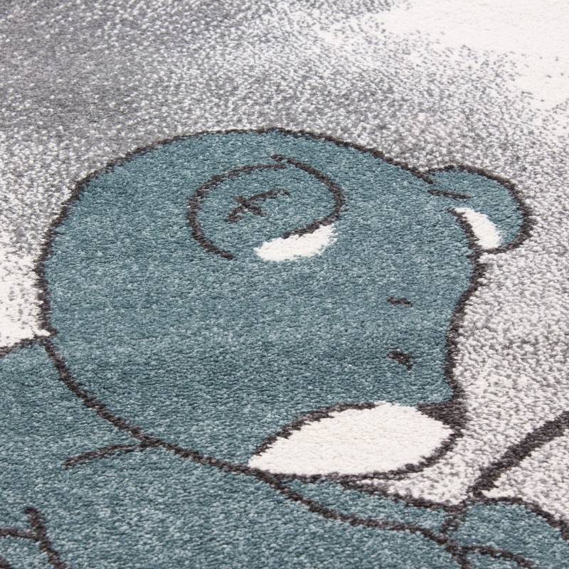Children's Floor Rug - Anna Bear Blue