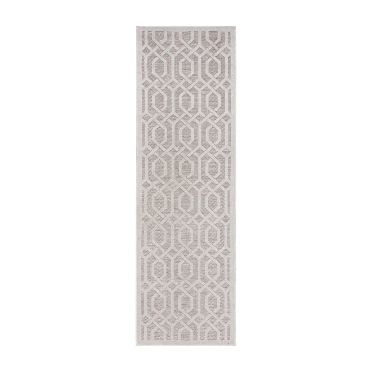 Balcony Rug - Piatto Mataro Cream/White