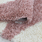 High-pile floor rug - Tuggy Pink