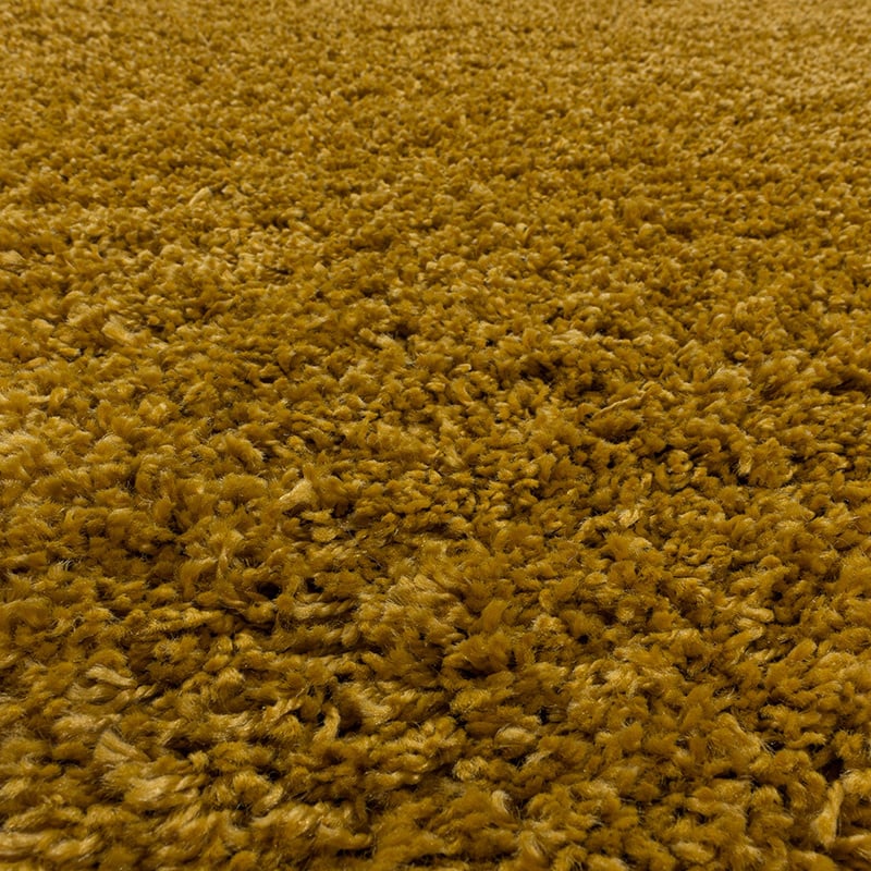 High-pile floor rug - Softy Ochre Yellow