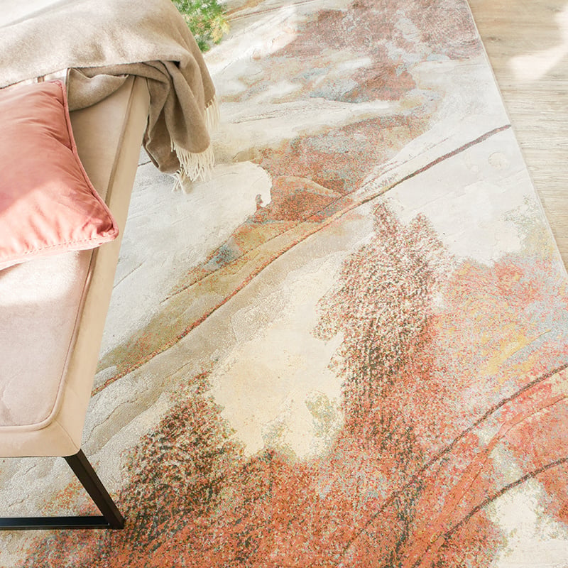 Round modern area rug - Acampo 7270