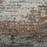 High-Pile Floor Rug - Modesto Taupe/Grey 6747