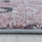 Round children's rug - Fleurtje Planets Grey