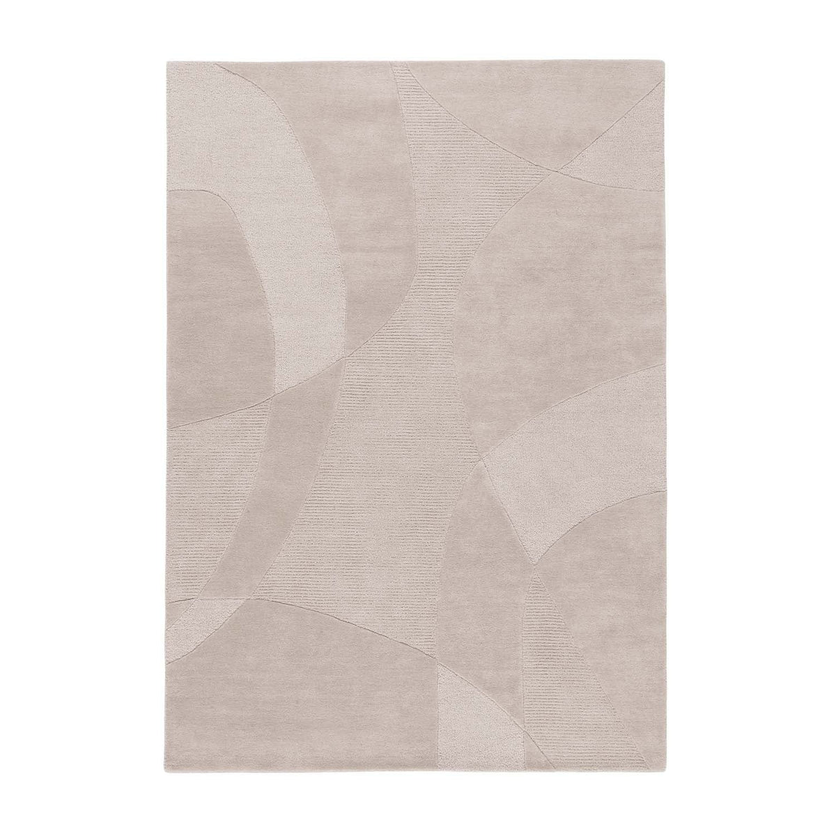 Modern wool floor rug - Fusion Beige 220