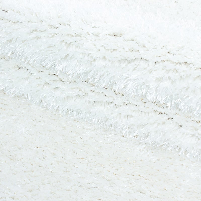 High pile floor rug - Blushy White