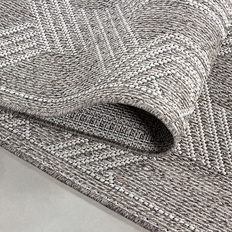 Jute Balcony Rug - Aruba Pattern Grey
