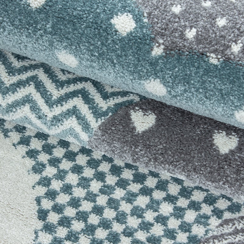 Children's Area Rug - Bambi Clouds Blue