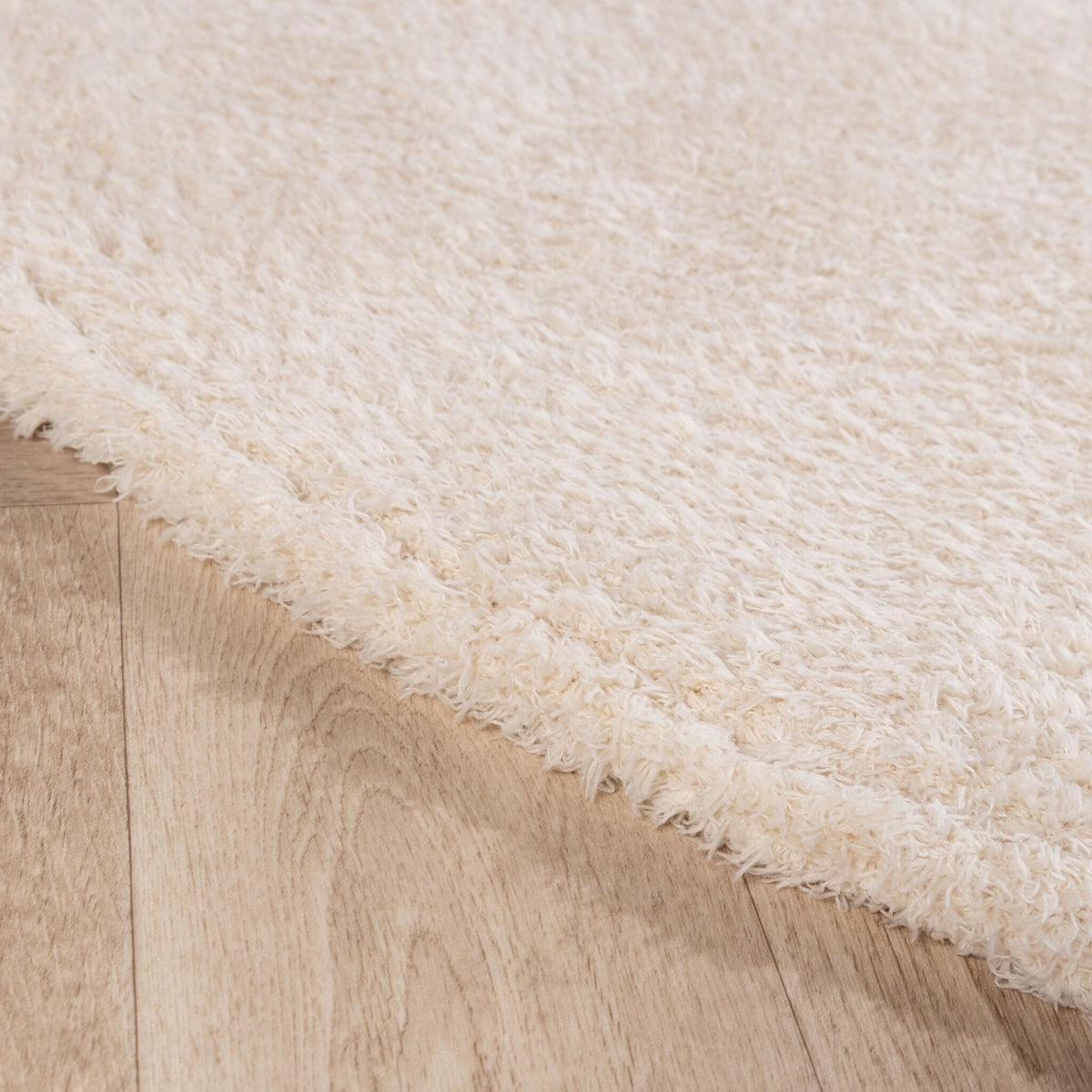 Soft round rug - Teddy Cream