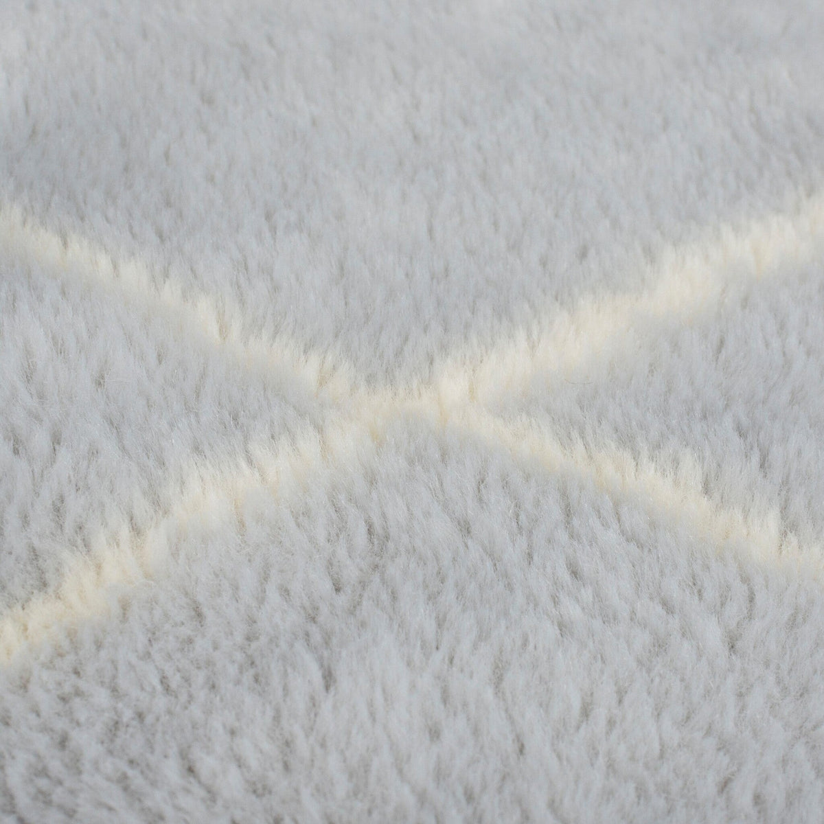 Washable Berber Floor Rug - Furo Alisha Grey/White