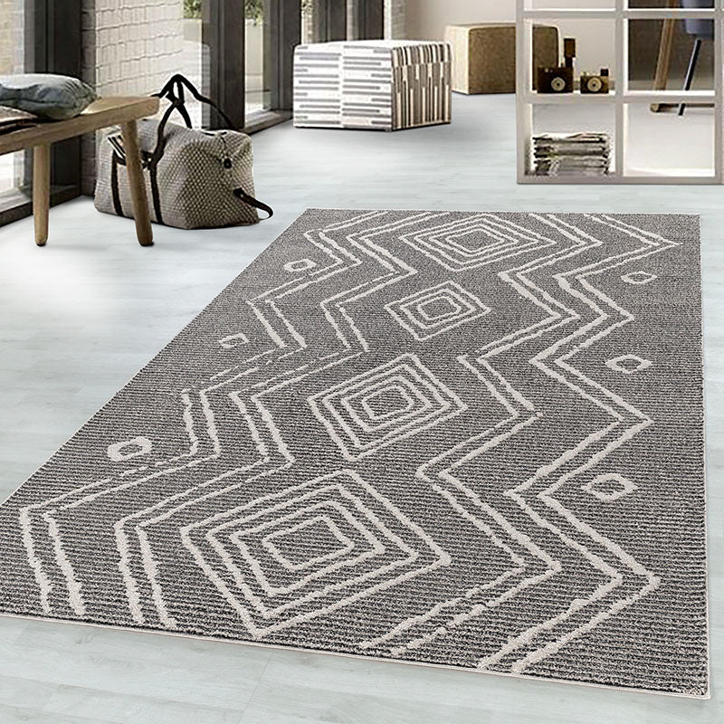 Berber floor rug - Thama Raviel Black