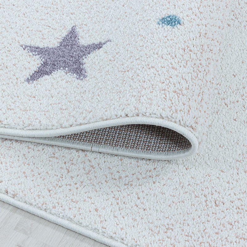 Round Children's Floor Rug Unicorn - Lucy White