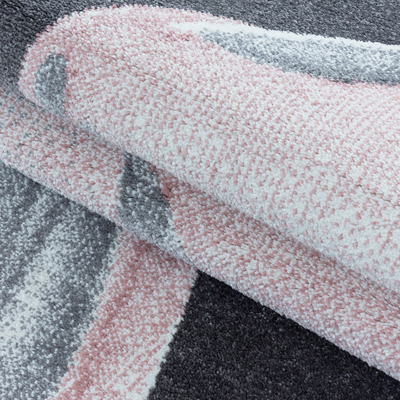 Children's floor rug - Fleurtje Dragon Pink