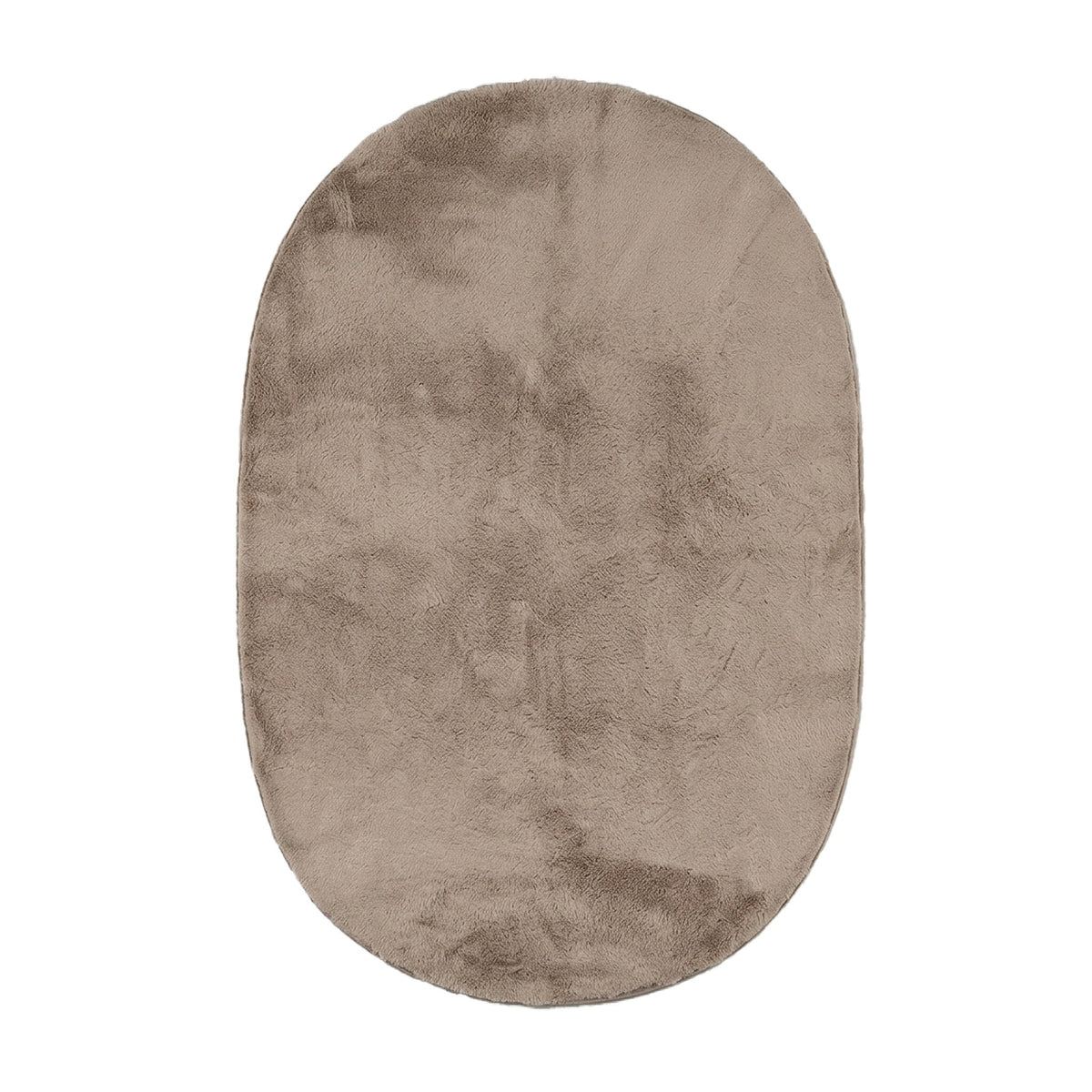 Oval low-pile rug - Cozy Taupe