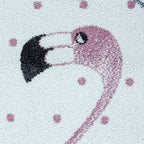 Children's Floor Rug - Amber Flamingo Pink