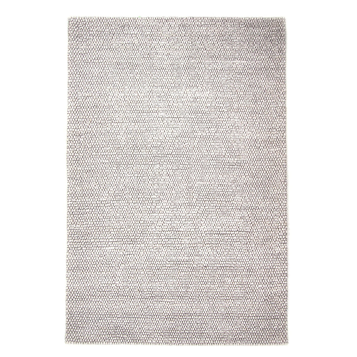 Wool Floor Rug - New Loop Light Grey 814