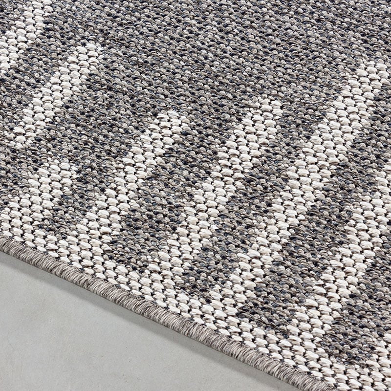Jute Balcony Rug - Aruba Square Grey