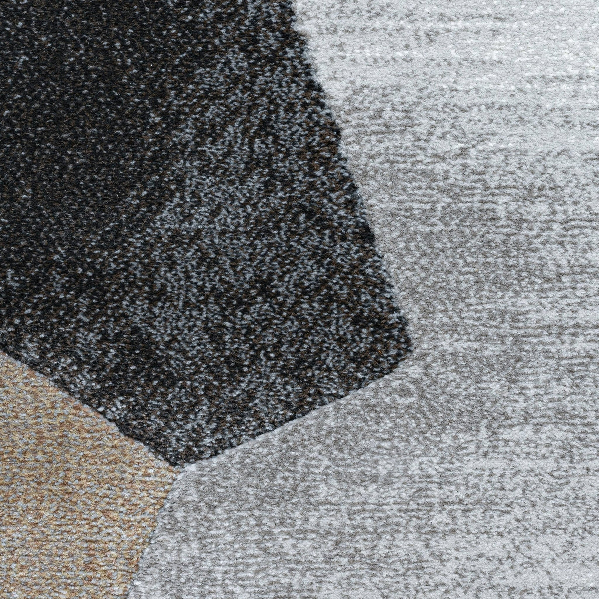 Abstract Floor Rug - Axil Brown/Black 9293