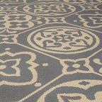 Retro outdoor rug - Floreno Ostia Grey