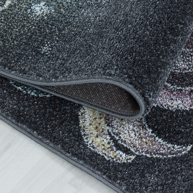 Children's Floor Rug Unicorn - Fleurtje Grey