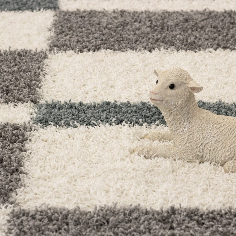 High-pile floor rug - Gala Turquoise