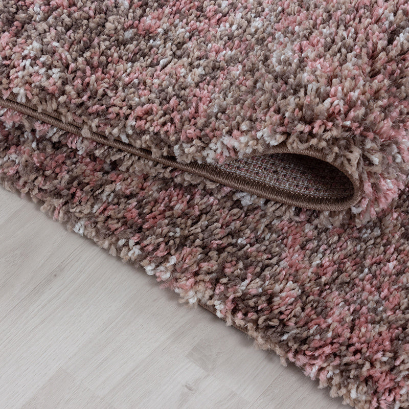 High-pile floor rug - Enjoy Rose