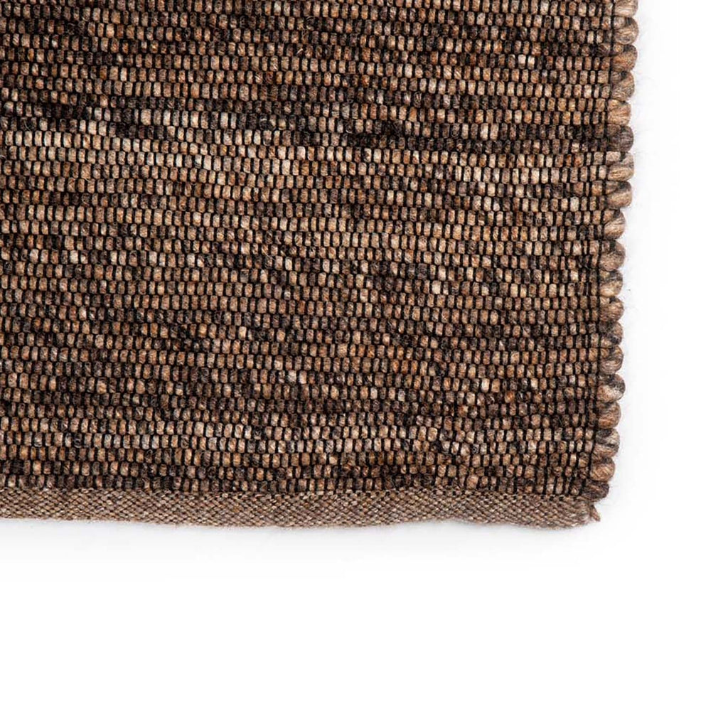 Wool floor rug - Bressano Brown 623