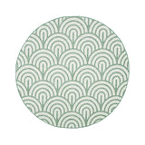 Round Outdoor Rug - Summer Arch Green