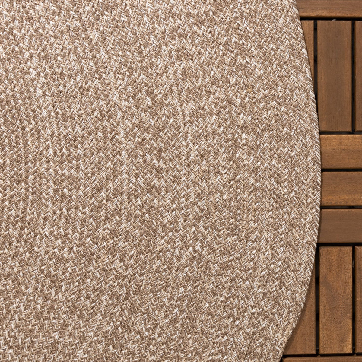 Round Jute Outdoor Rug - Bali Brown