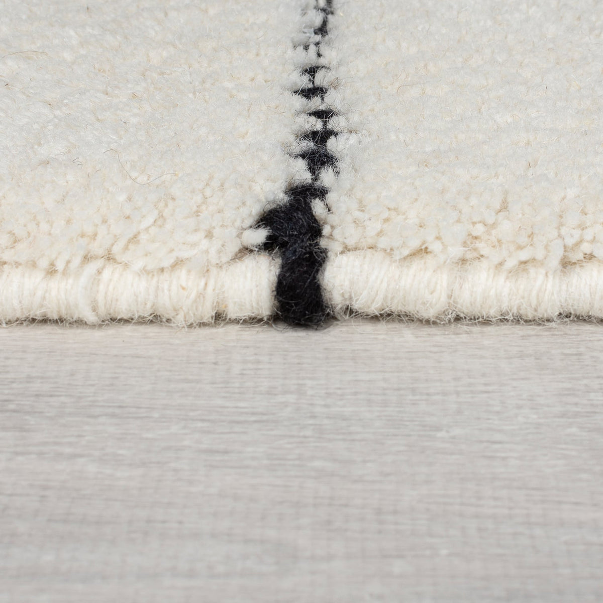 Japandi Floor Rug - Dotto Lines White