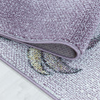 Children's floor rug Unicorn - Fleurtje Purple