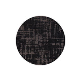 Round modern floor rug - Structures Baobab 9200