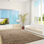 High-pile floor rug - Life Mokka